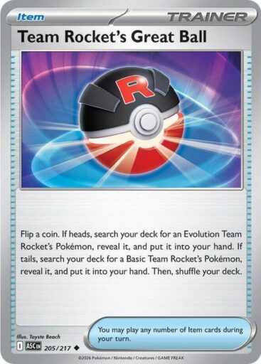 ME: Ascended Heroes - 205/217 - Team Rocket's Great Ball
