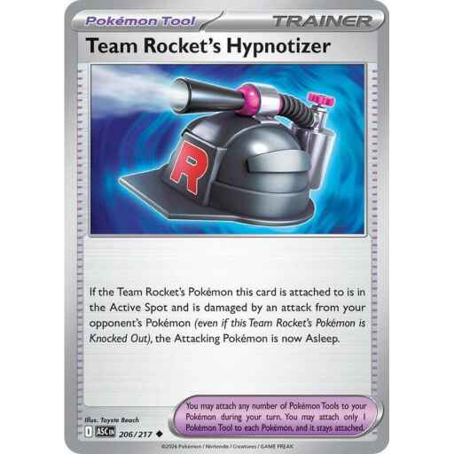 ME: Ascended Heroes - 206/217 - Team Rocket's Hypnotizer - Reverse Holo