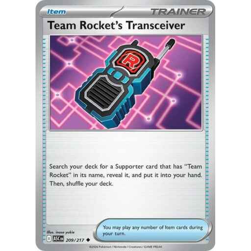 ME: Ascended Heroes - 209/217 - Team Rocket's Transceiver - Reverse Holo