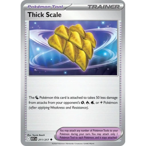 ME: Ascended Heroes - 211/217 - Thick Scale - Reverse Holo