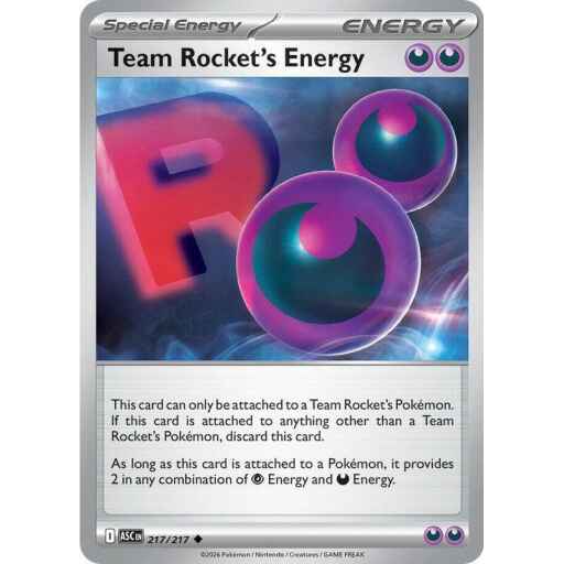 ME: Ascended Heroes - 217/217 - Team Rocket's Energy - Reverse Holo