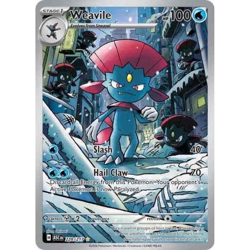 ME: Ascended Heroes - 228/217 - Weavile