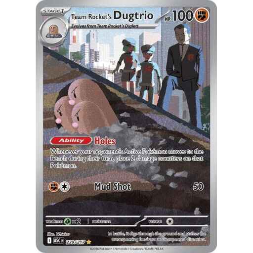 ME: Ascended Heroes - 239/217 - Team Rocket's Dugtrio