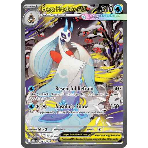 ME: Ascended Heroes - 275/217 - Mega Froslass ex