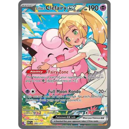 ME: Ascended Heroes - 280/217 - Lillie's Clefairy ex