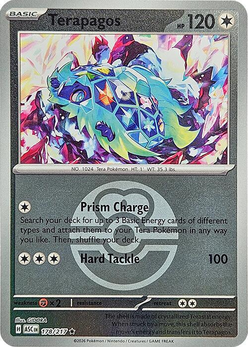 ME: Ascended Heroes - 178/217 - Terapagos (Love Ball) - Reverse Holo