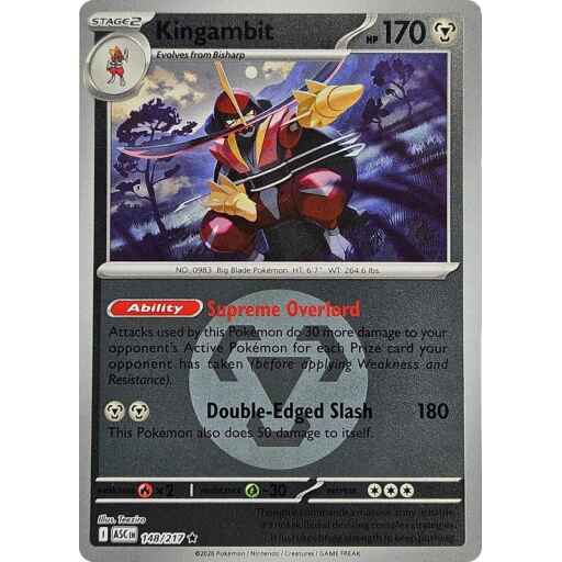 ME: Ascended Heroes - 148/217 - Kingambit (Energy Symbol Pattern) - Reverse Holo