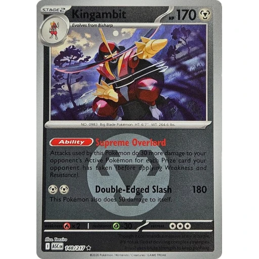 ME: Ascended Heroes - 148/217 - Kingambit (Energy Symbol Pattern) - Reverse Holo