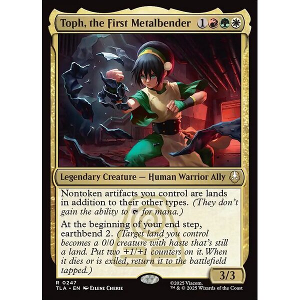 Avatar: The Last Airbender - 247 - Toph, the First Metalbender - Rare - Multi - Non-foil (Front)