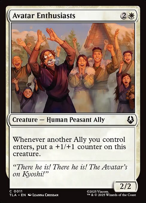 Avatar: The Last Airbender - 11 - Avatar Enthusiasts - Common - W - Foil (Front)