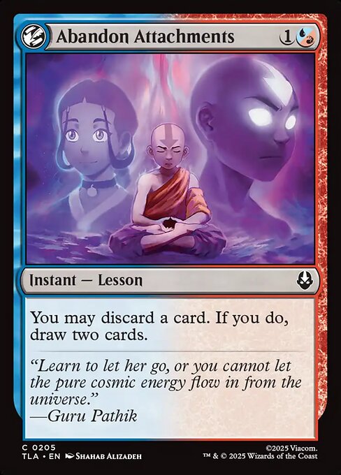Avatar: The Last Airbender - 205 - Abandon Attachments - Common - UR - Foil (Front)