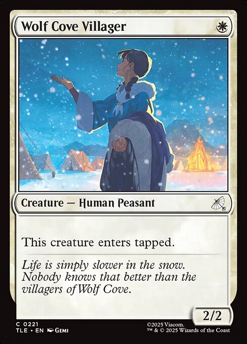 Avatar: The Last Airbender Eternal - 221 - Wolf Cove Villager - Common - W - Foil (Front)