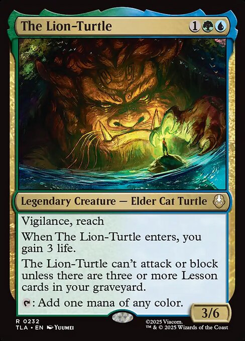 Avatar: The Last Airbender - 232 - The Lion-Turtle - Rare - UG - Non-foil (Front)