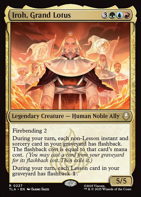 Avatar: The Last Airbender - 227 - Iroh, Grand Lotus - Rare - Multi - Non-foil (Front)