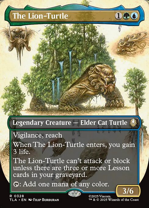 Avatar: The Last Airbender - 328 - The Lion-Turtle - Rare - UG - Foil (Front)