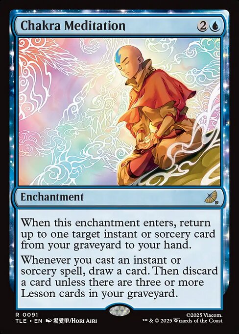Avatar: The Last Airbender Eternal - 91 - Chakra Meditation - Rare - U - Foil (Front)
