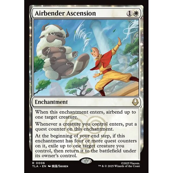 Avatar: The Last Airbender - 6 - Airbender Ascension - Rare - W - Non-foil (Front)