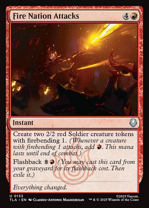 Avatar: The Last Airbender - 133 - Fire Nation Attacks - Uncommon - R - Non-foil (Front)