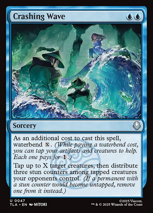 Avatar: The Last Airbender - 47 - Crashing Wave - Uncommon - U - Non-foil (Front)