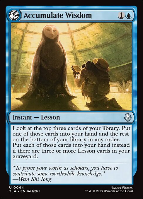 Avatar: The Last Airbender - 44 - Accumulate Wisdom - Uncommon - U - Non-foil (Front)