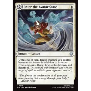 Avatar: The Last Airbender - 18 - Enter the Avatar State - Uncommon - W - Foil (Front)