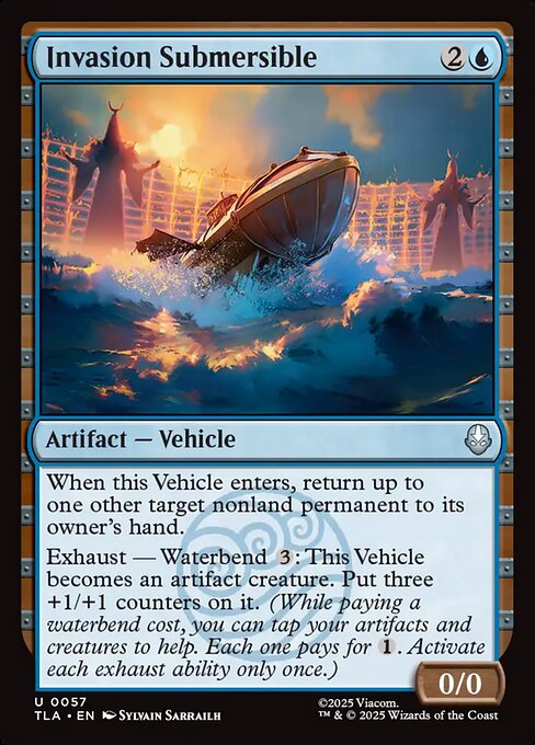 Avatar: The Last Airbender - 57 - Invasion Submersible - Uncommon - U - Foil (Front)