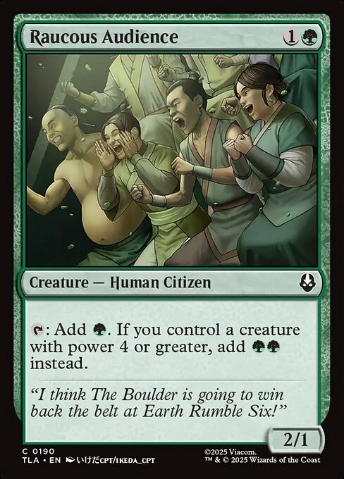 Avatar: The Last Airbender - 190 - Raucous Audience - Common - G - Foil (Front)