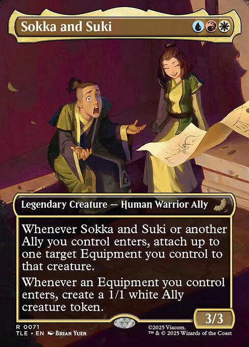 Avatar: The Last Airbender Eternal - 71 - Sokka and Suki - Rare - Multi - Foil (Front)