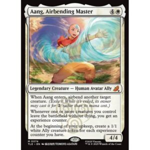 Avatar: The Last Airbender Eternal - 74 - Aang, Airbending Master - Mythic - W - Non-foil (Front)