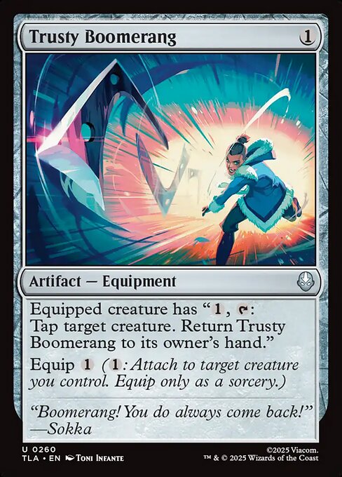 Avatar: The Last Airbender - 260 - Trusty Boomerang - Uncommon - C - Non-foil (Front)