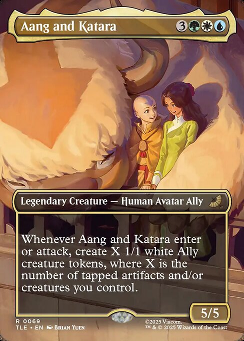 Avatar: The Last Airbender Eternal - 69 - Aang and Katara - Rare - Multi - Foil (Front)