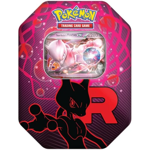Pokemon Team Rocket's Mewtwo ex Tin