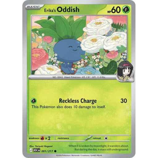 ME: Ascended Heroes - 001/217 - Erika's Oddish
