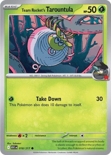 ME: Ascended Heroes - 018/217 - Team Rocket's Tarountula