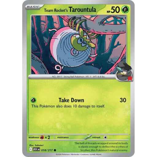 ME: Ascended Heroes - 018/217 - Team Rocket's Tarountula