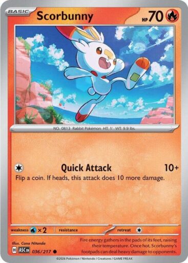ME: Ascended Heroes - 036/217 - Scorbunny