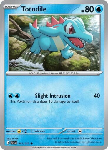 ME: Ascended Heroes - 041/217 - Totodile