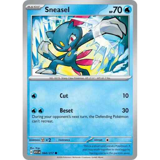 ME: Ascended Heroes - 044/217 - Sneasel - Reverse Holo