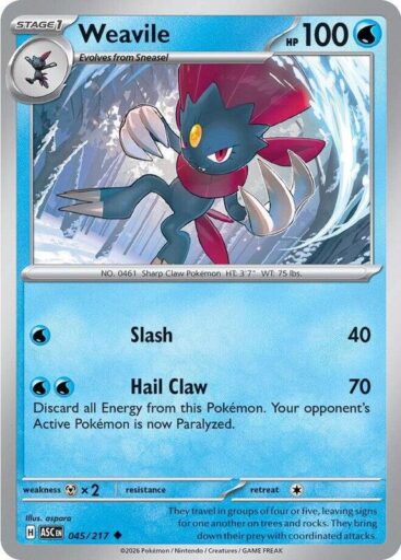 ME: Ascended Heroes - 045/217 - Weavile