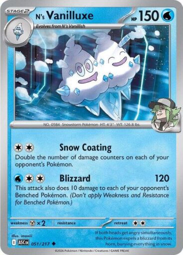 ME: Ascended Heroes - 051/217 - N's Vanilluxe