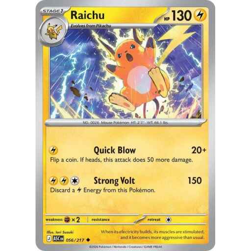 ME: Ascended Heroes - 056/217 - Raichu - Reverse Holo