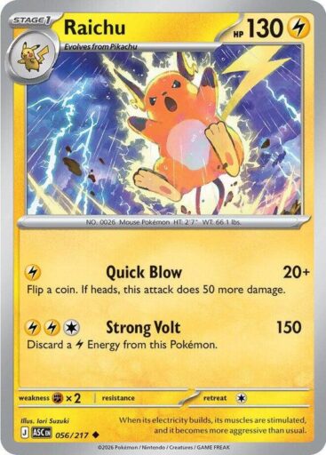 ME: Ascended Heroes - 056/217 - Raichu