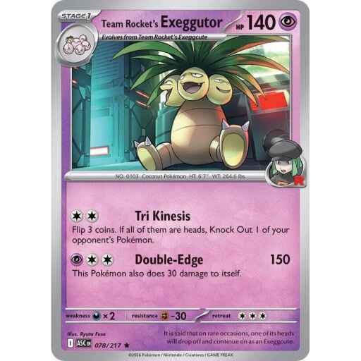 ME: Ascended Heroes - 078/217 - Team Rocket's exeggutor
