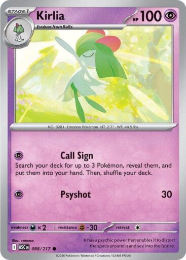 ME: Ascended Heroes - 088/217 - Kirlia
