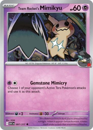 ME: Ascended Heroes - 097/217 - Team Rocket's Mimikyu