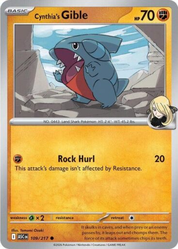 ME: Ascended Heroes - 109/217 - Cynthia's Gible