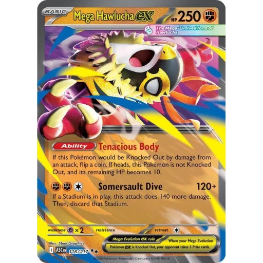 ME: Ascended Heroes - 116/217 - Mega Hawlucha ex