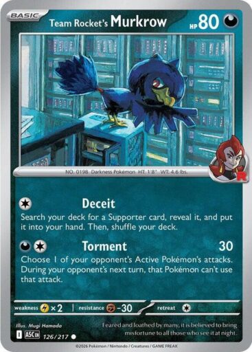ME: Ascended Heroes - 126/217 - Team Rocket's Murkrow