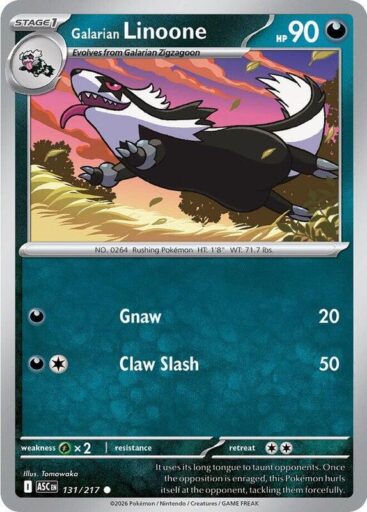 ME: Ascended Heroes - 131/217 - Galarian Linoone