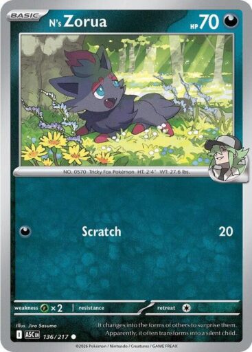 ME: Ascended Heroes - 136/217 - N's Zorua